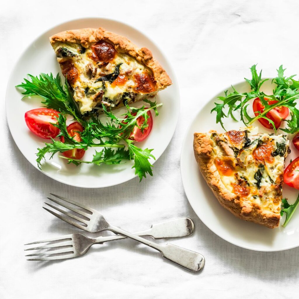 Tarte au thon, tomates et moutarde