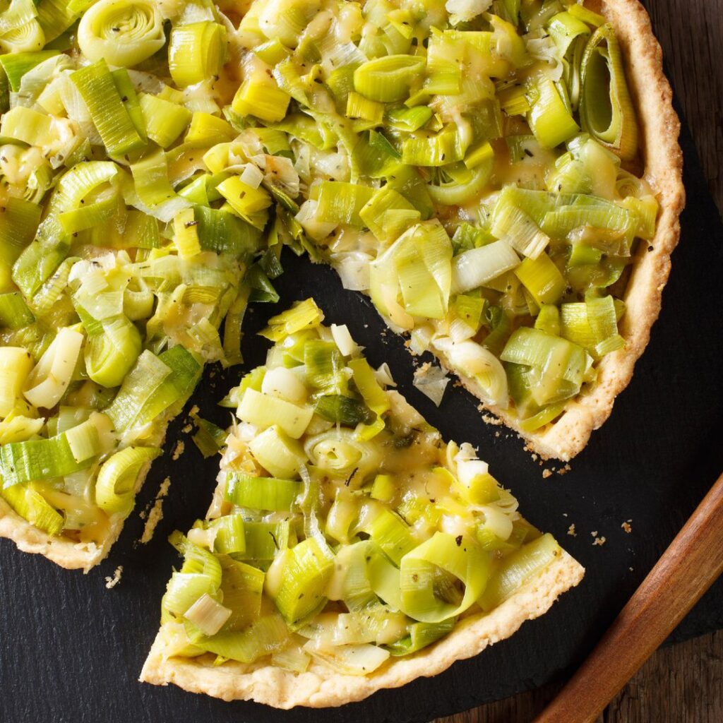 Quiche aux poireaux facile