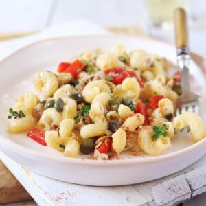 Pâtes au thon aux légumes du soleil