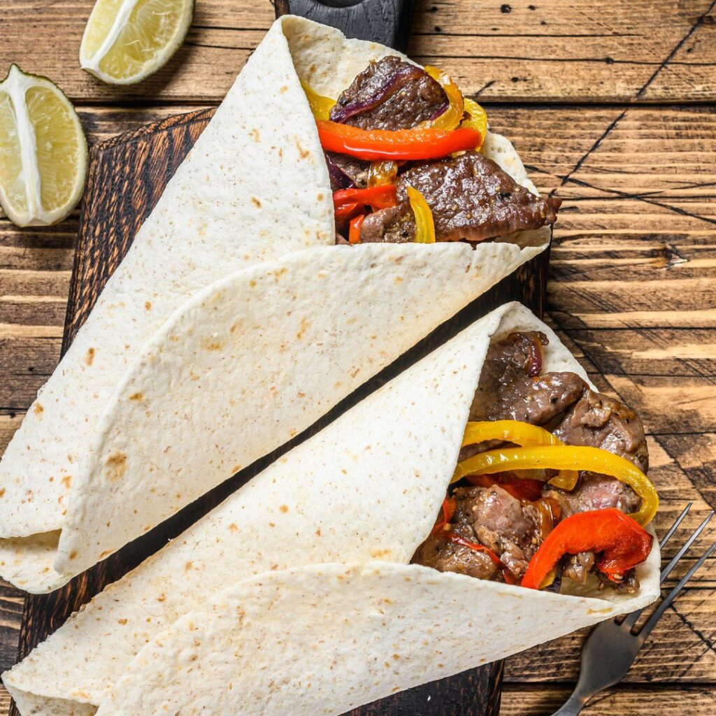 Fajitas maison mexicaines