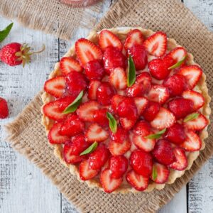 Tarte aux fraises à la crème pâtissière