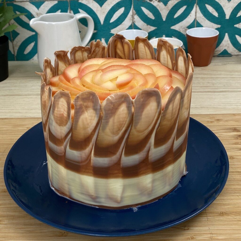 Le gâteau pommes-chocolat