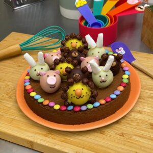 Bolo de bichinhos de chocolate