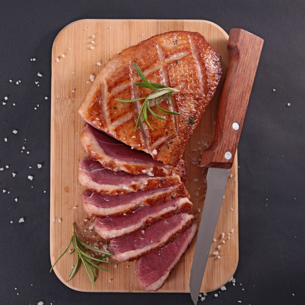 Magret de canard épicé au miel