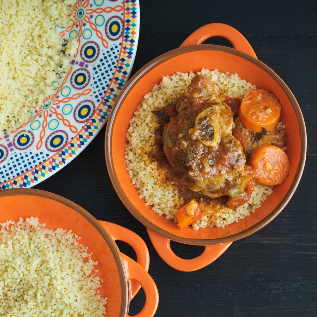 Couscous au poulet et à l’agneau