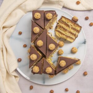 Schoko-Nuss Kuchen mit Giotto