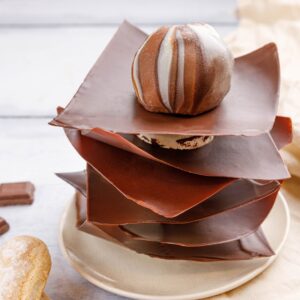 Tiramisù scomposto al cioccolato