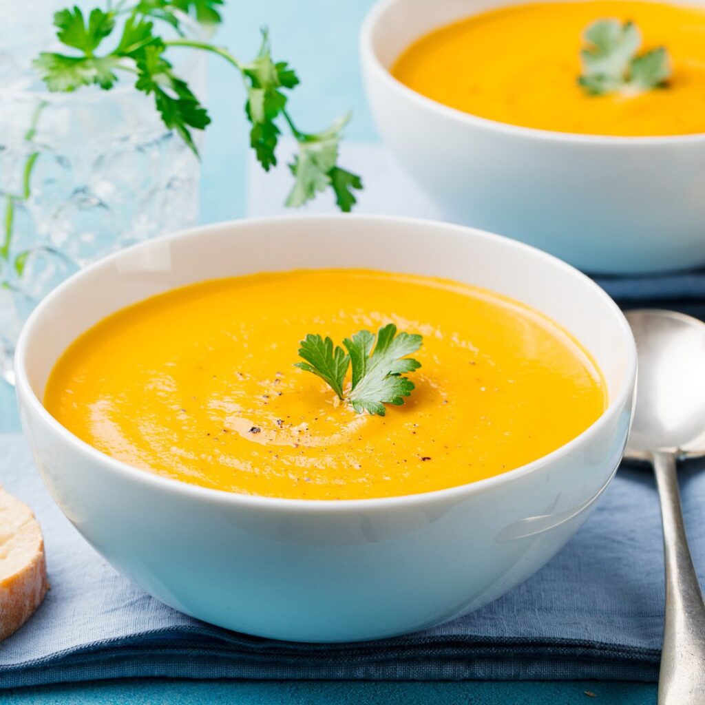 Soupe de carottes onctueuse