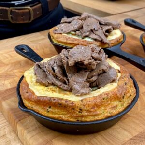 Tortinha de batata e carne
