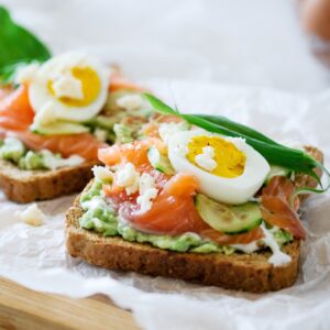 Toast avocat et œuf dur