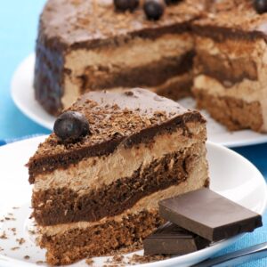 Gâteau d&rsquo;anniversaire pour fans de chocolat