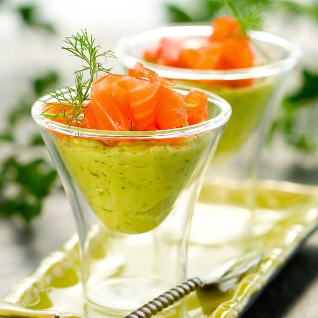 Verrine avocat-noisette