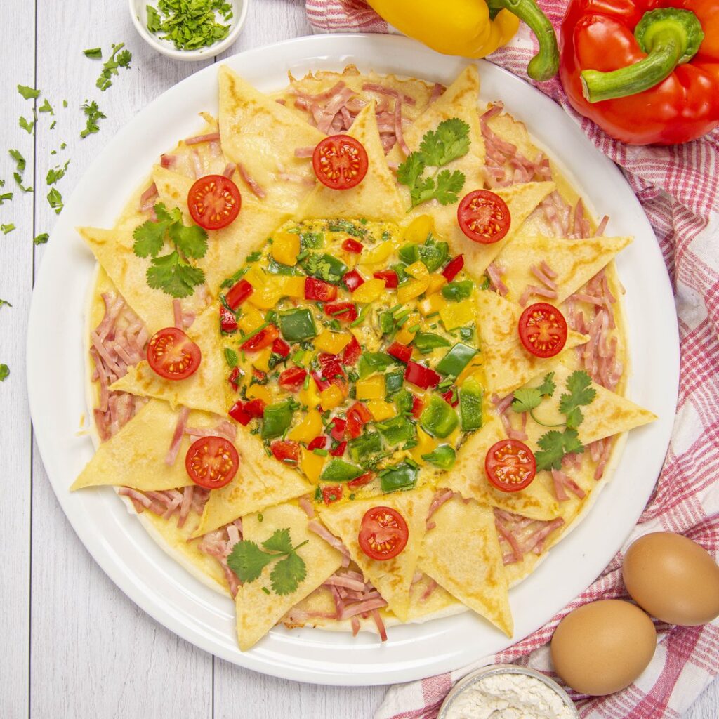 Crepe-omelete solar