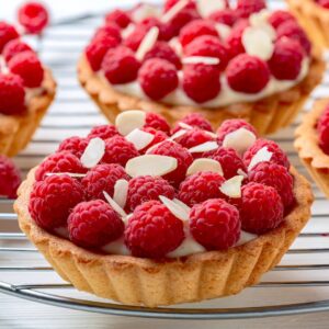 Tartelette à la framboise façon amandine