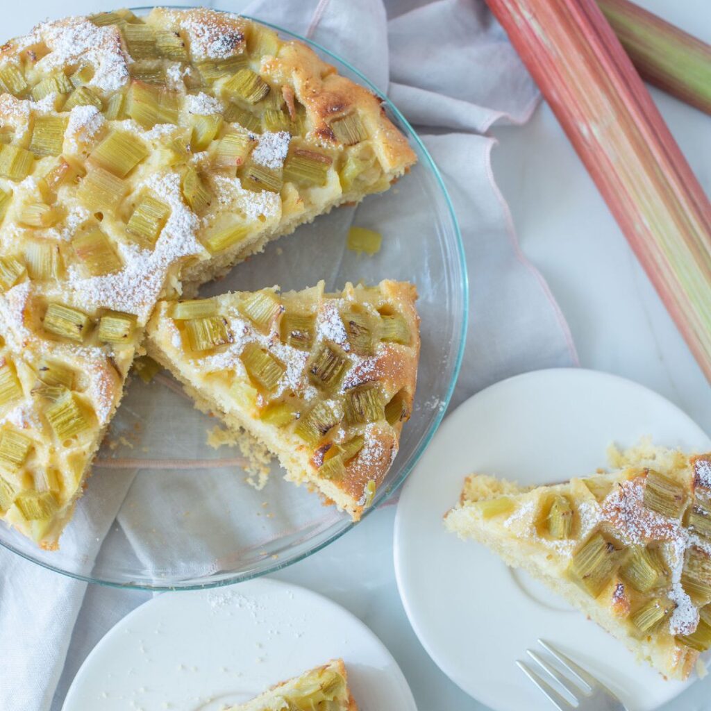 Gâteau à la rhubarbe exquis