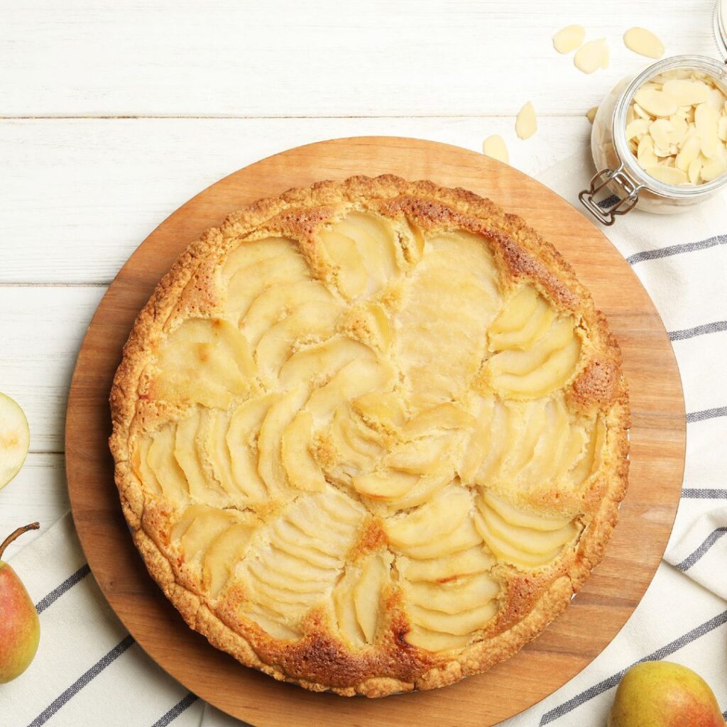Tarte amandine aux poires