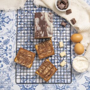 Le cake marbré double chocolat