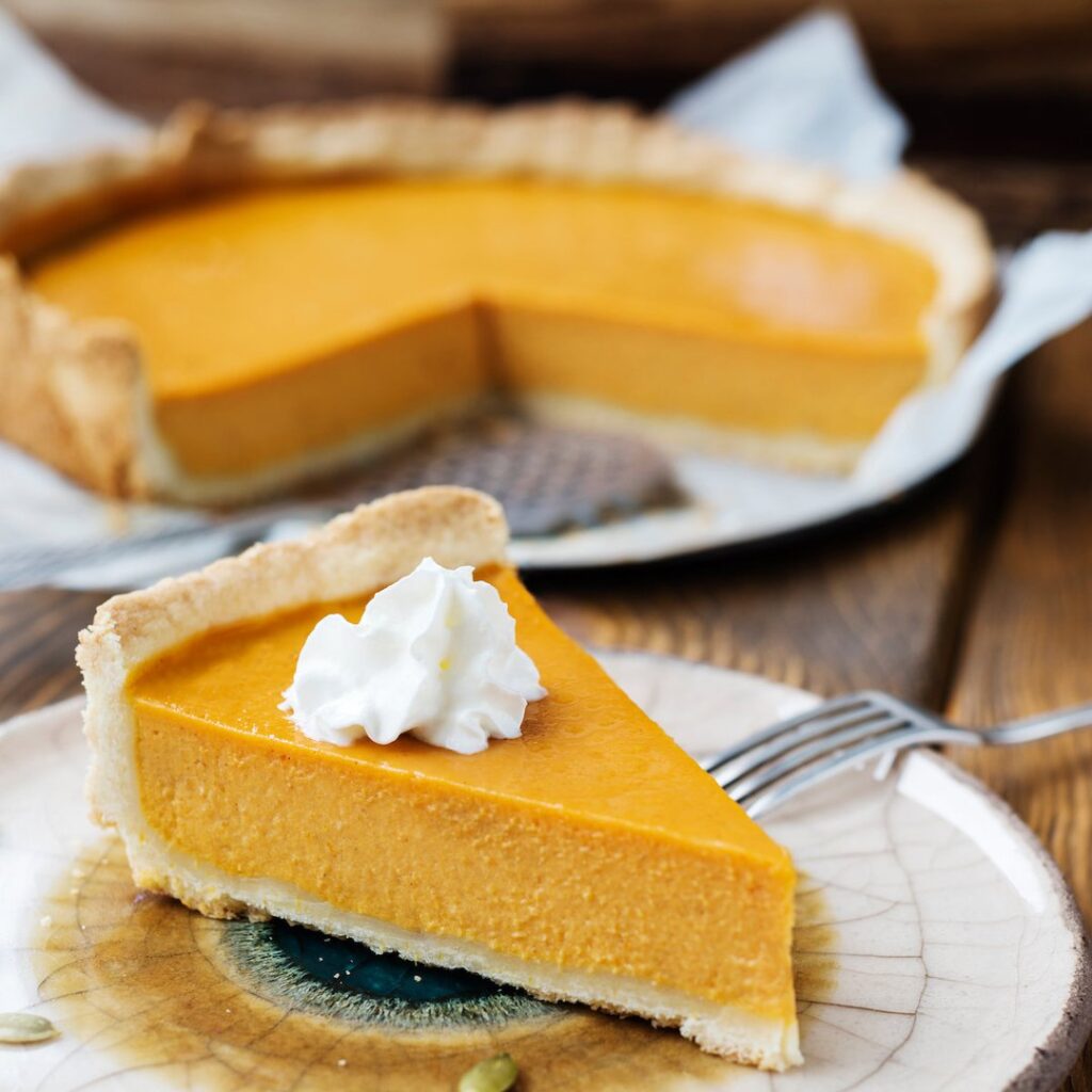 Pumpkin pie américaine