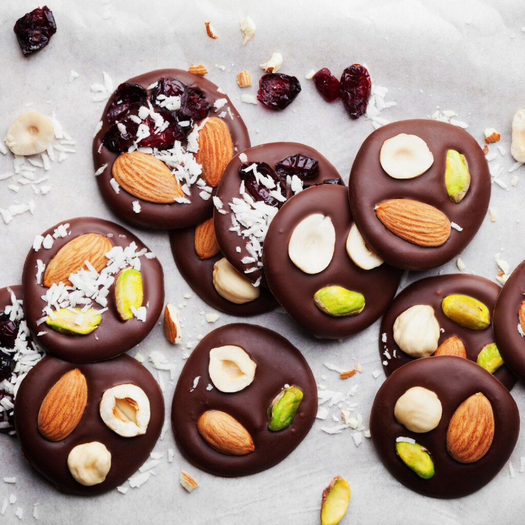 Mendiant au chocolat rapide