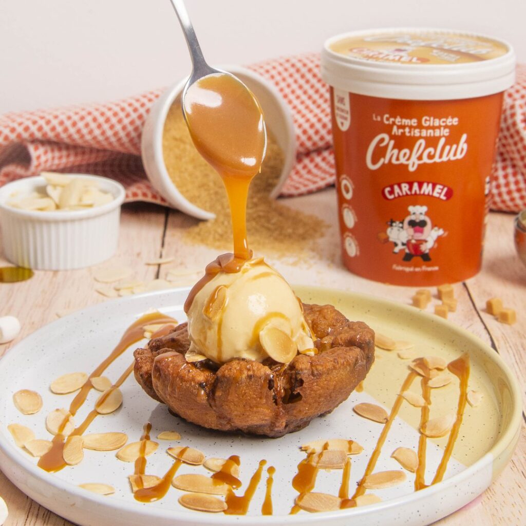 Le beignet pomme caramel