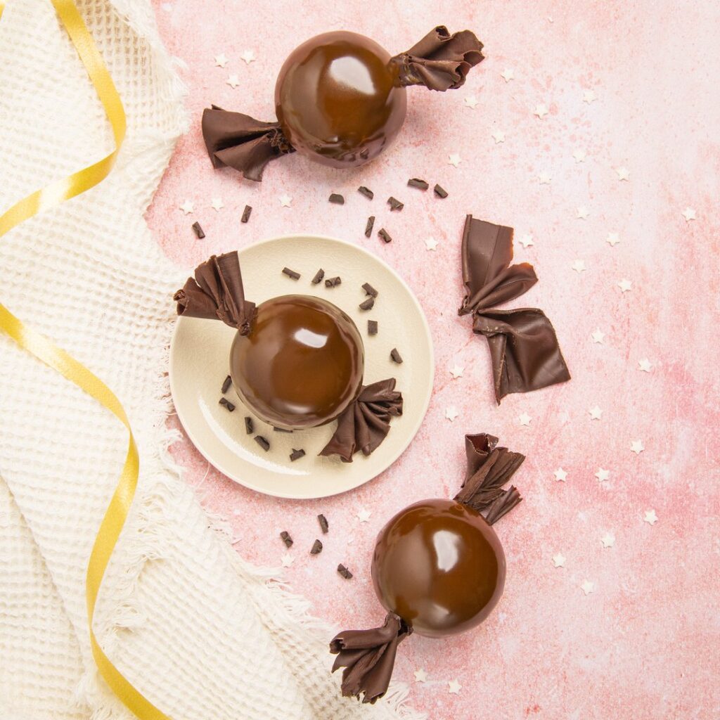 Bombón de chocolate y caramelo!