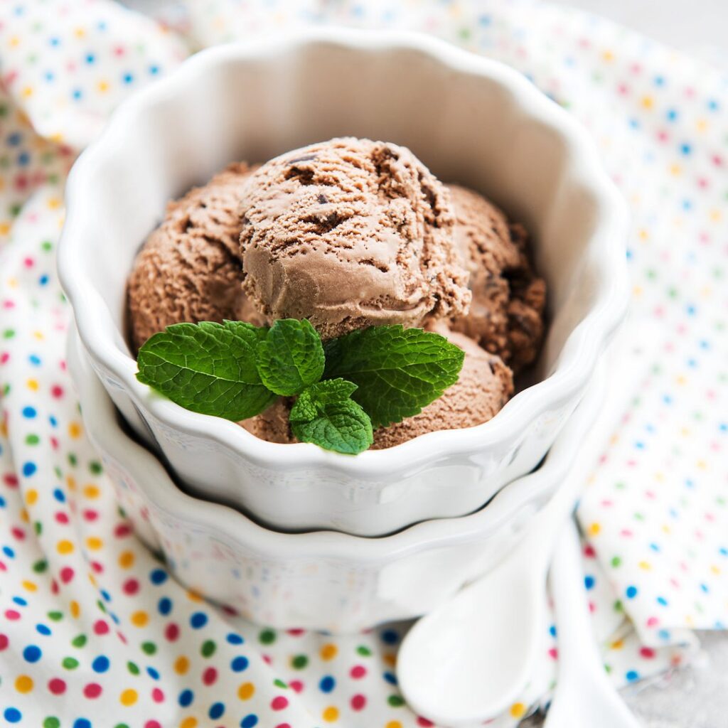 Glace au chocolat