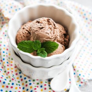 Glace au chocolat