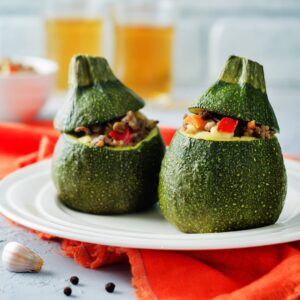 Courgettes rondes farcies party