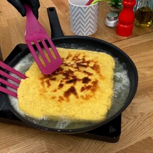 Schnitzel mit doppel Käse bitte!