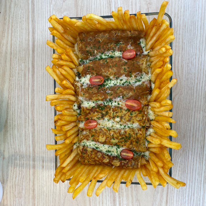 Les crêpe-omelettes frites