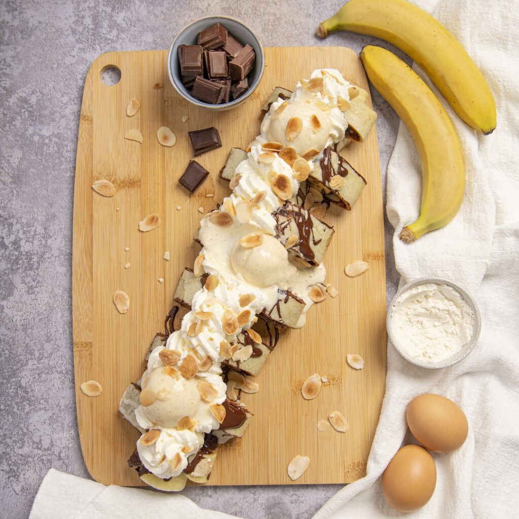 Roulé crêpes chocolat banane