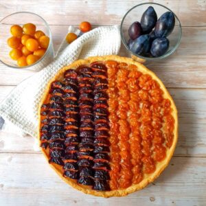 Tarte bi-goût quetsches mirabelles