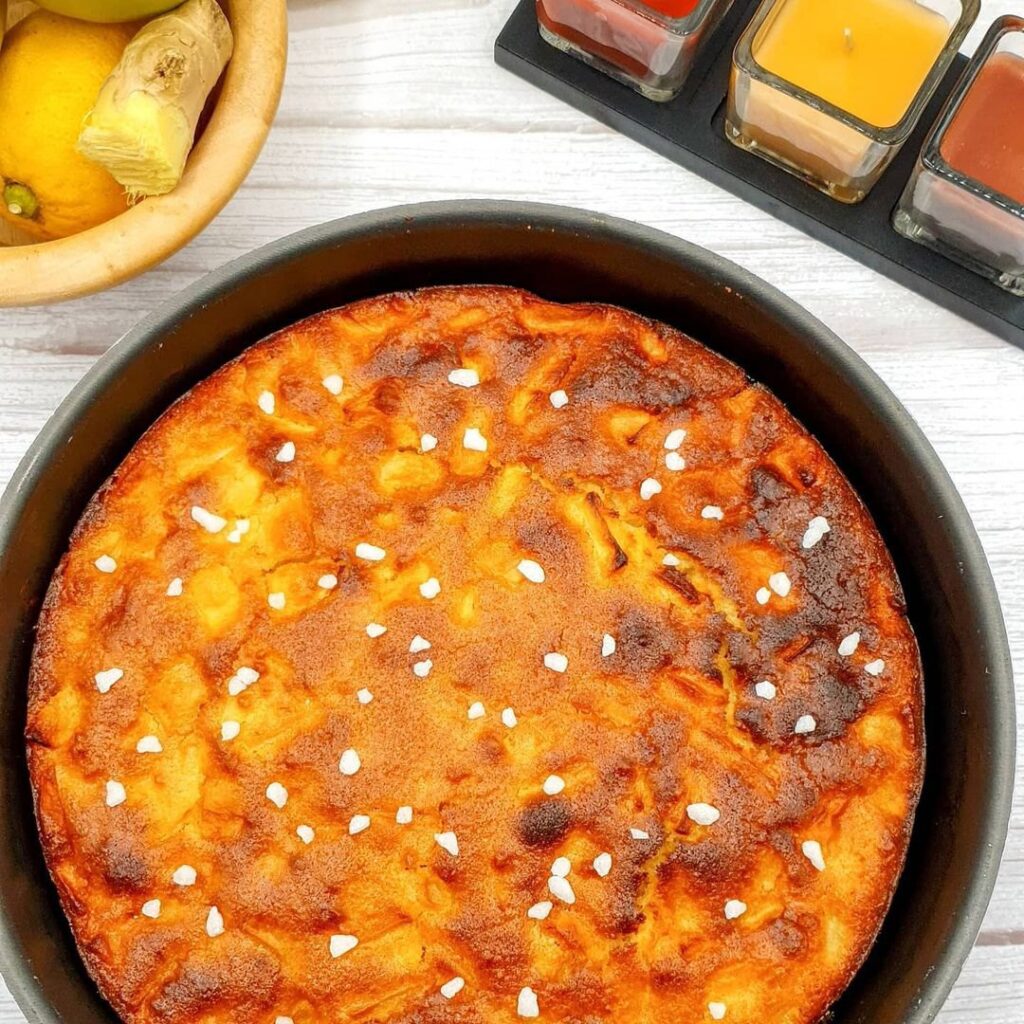 Gâteau madeleine pommes citron