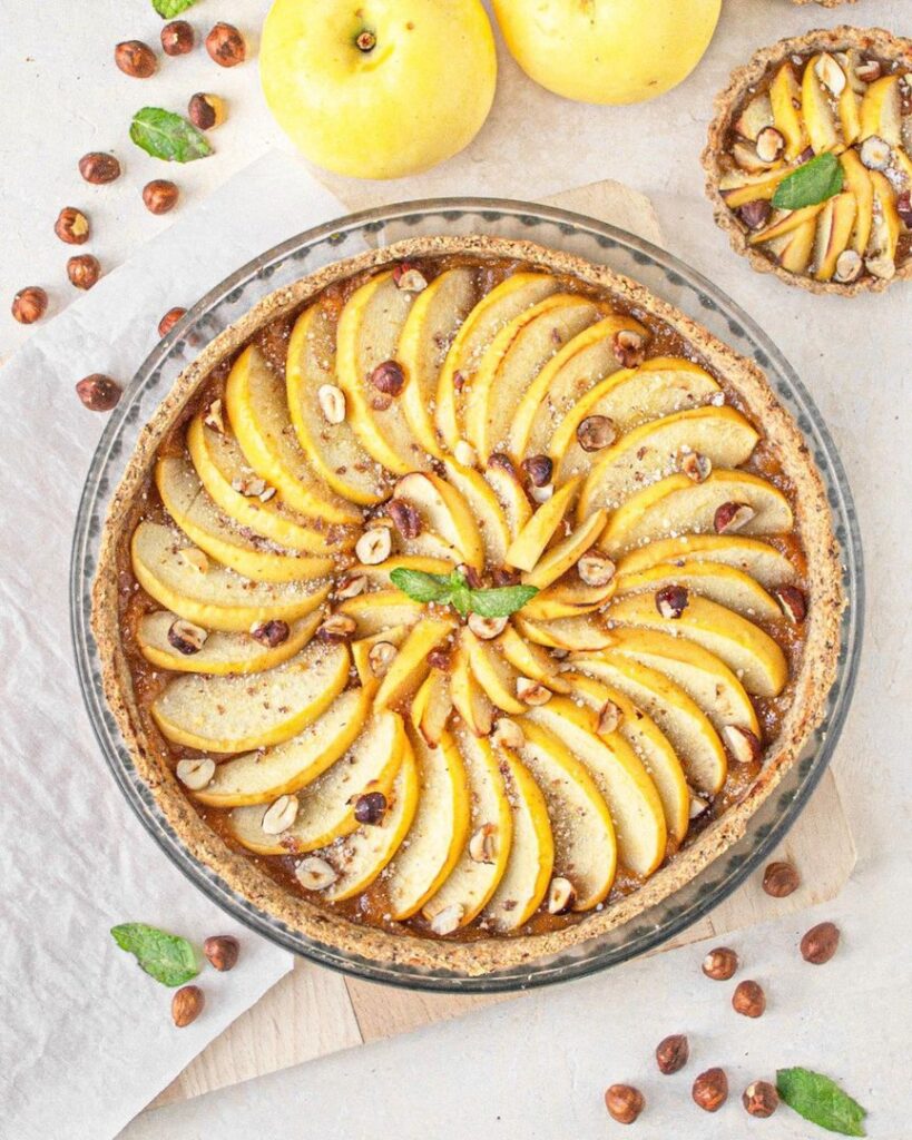 Tarte aux pommes noisettes