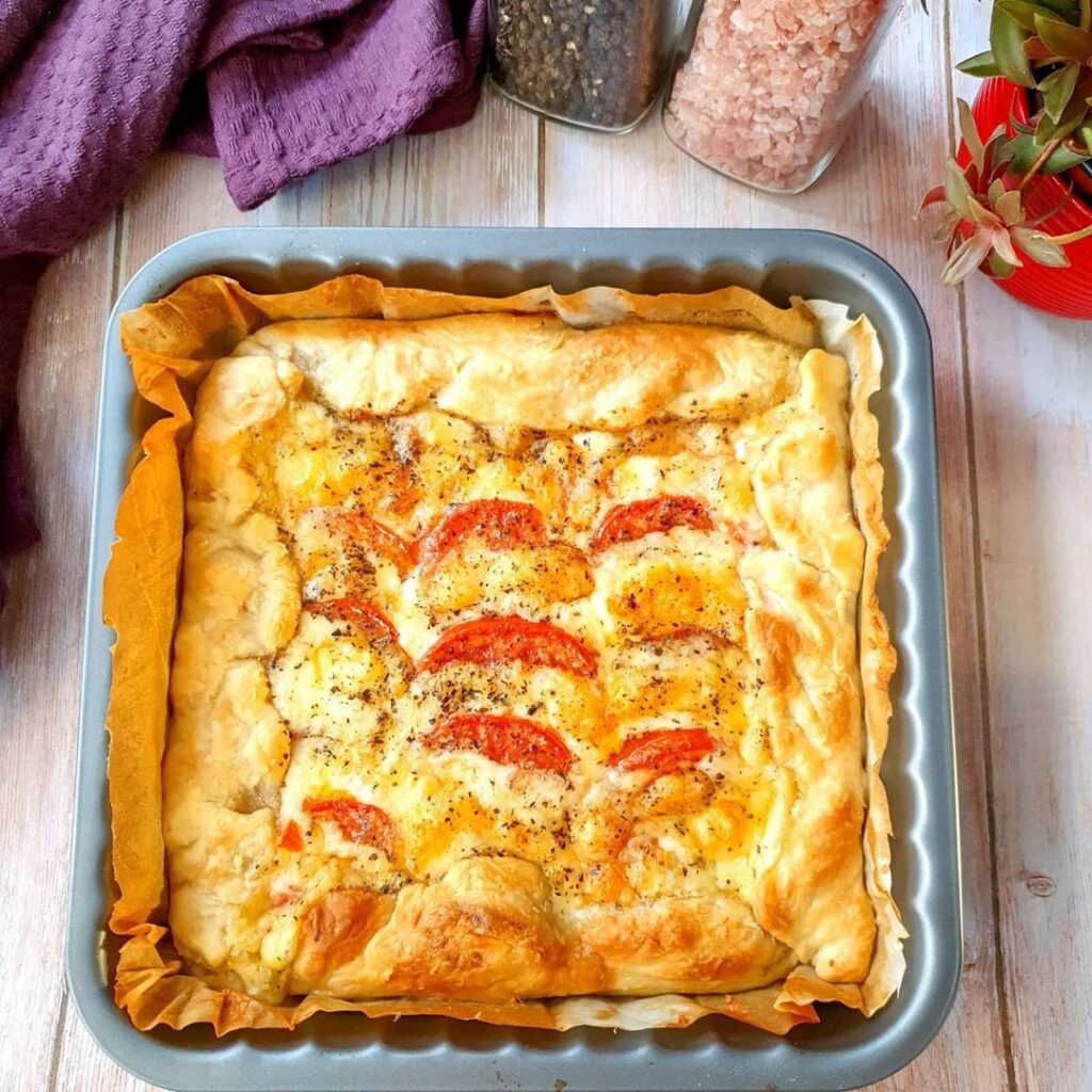 Tarte rustique tomates mozzarella