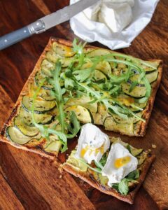 Tarte fine courgettes