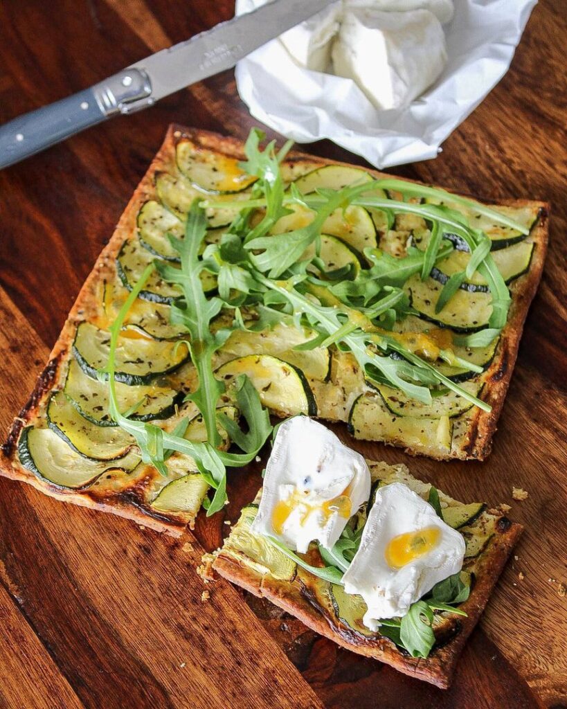 Tarte fine courgettes