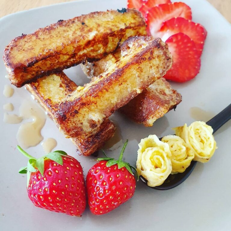 Brioche perdue fleur d’oranger et sirop d’érable