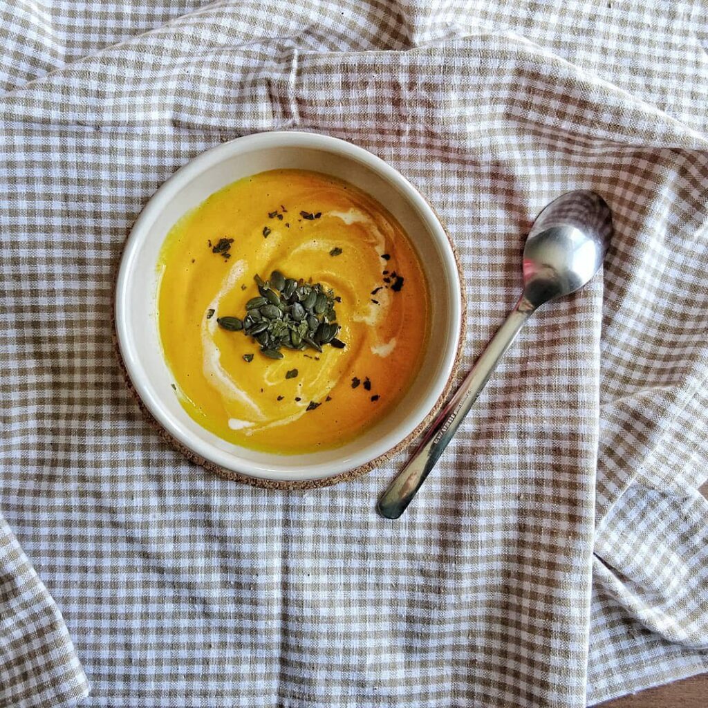 Velouté de potimarron carottes et kiri