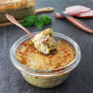 Gratin de chou-fleur, brocoli et cantal
