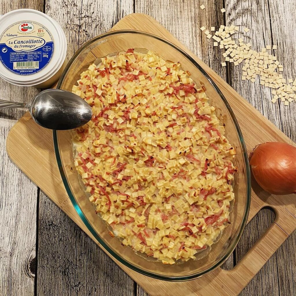 Gratin de crozets à la cancoillotte