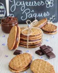 Sablés vegan et pâte à tartiner choco-caramel