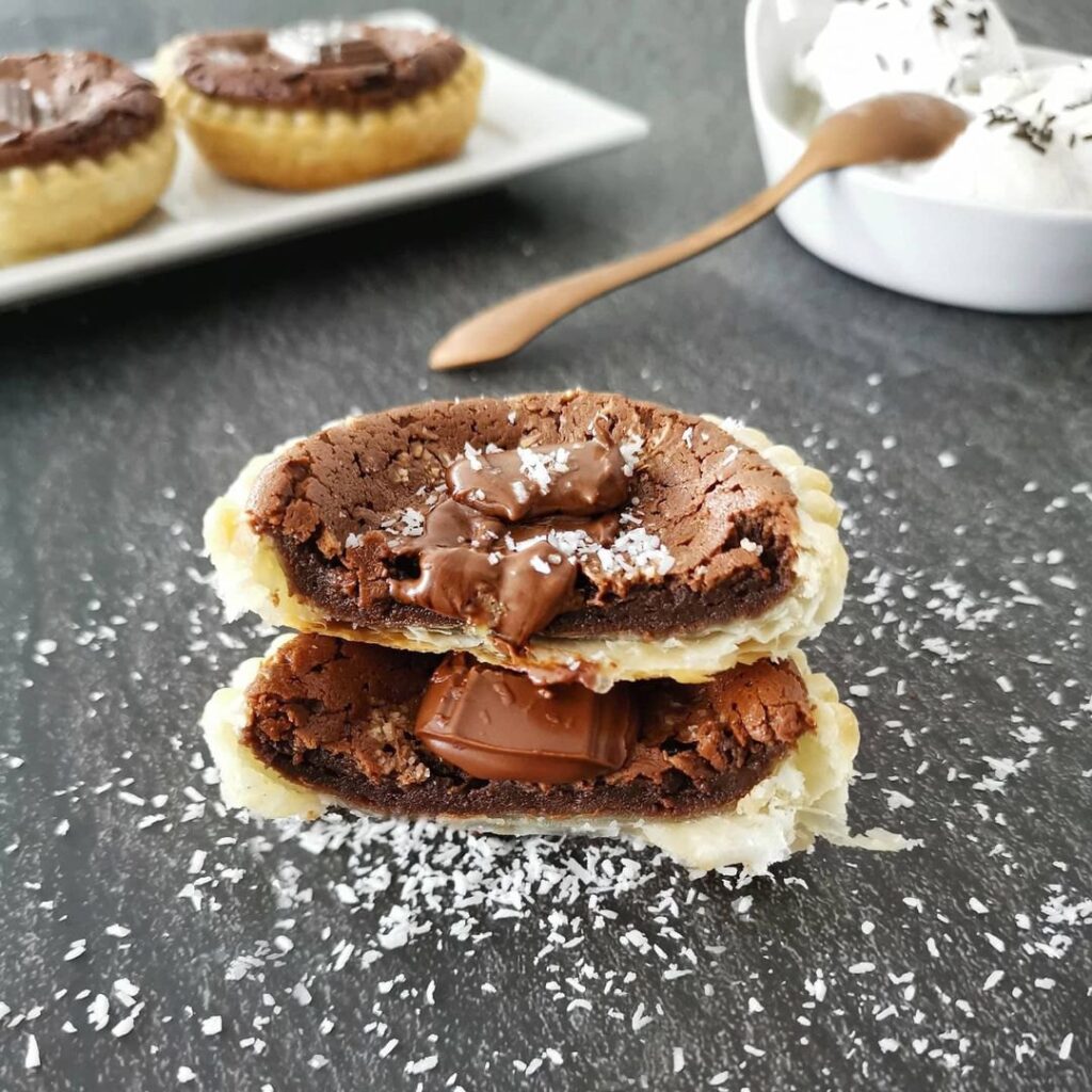 Tartelettes brownie choco-coco