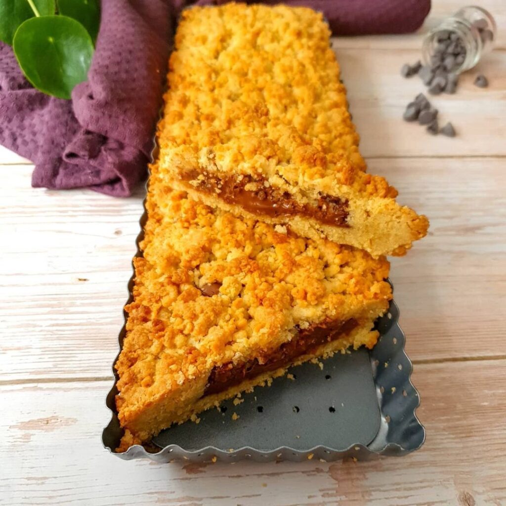 Gateau crumble à la pâte à tartiner