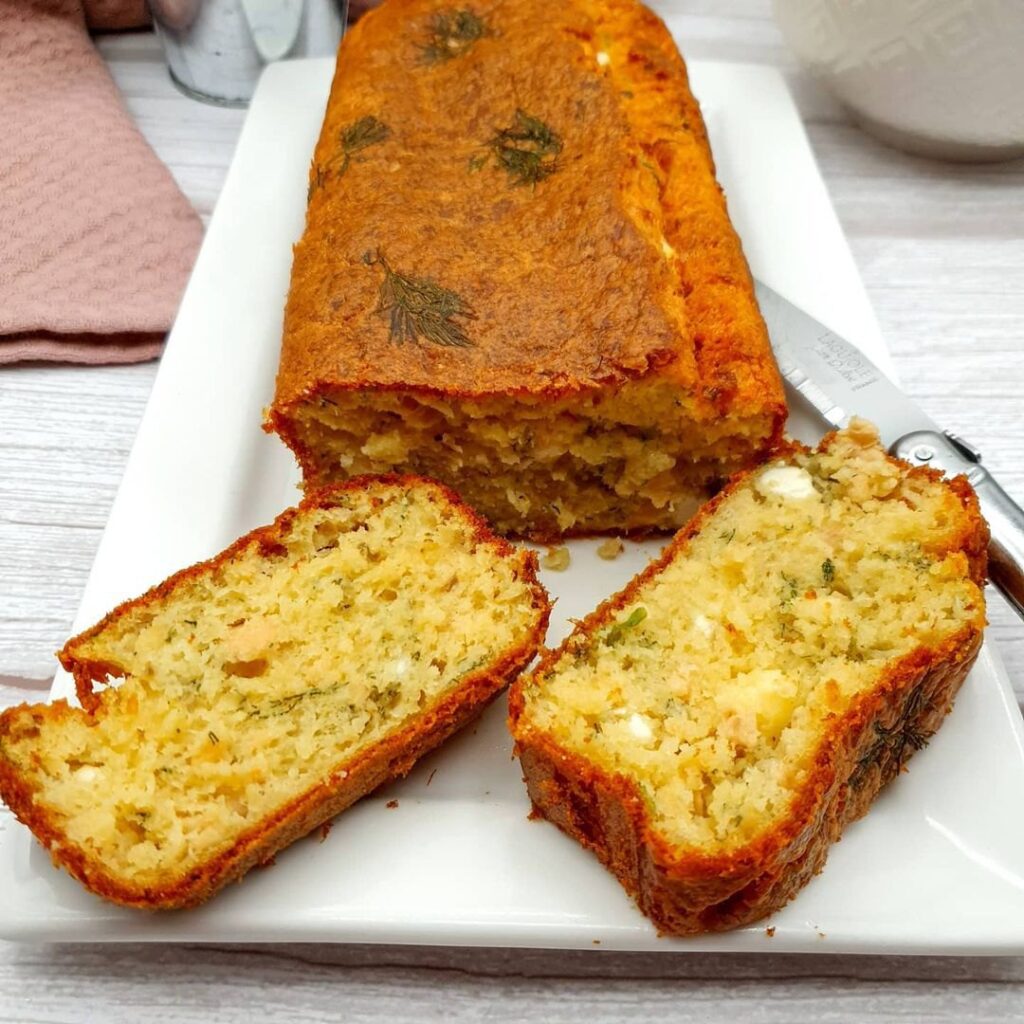 Cake saumon feta aneth