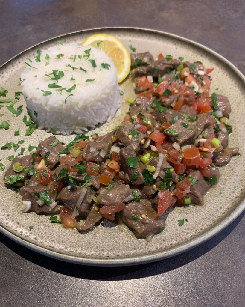 Salade de boeuf citron-sauce soja