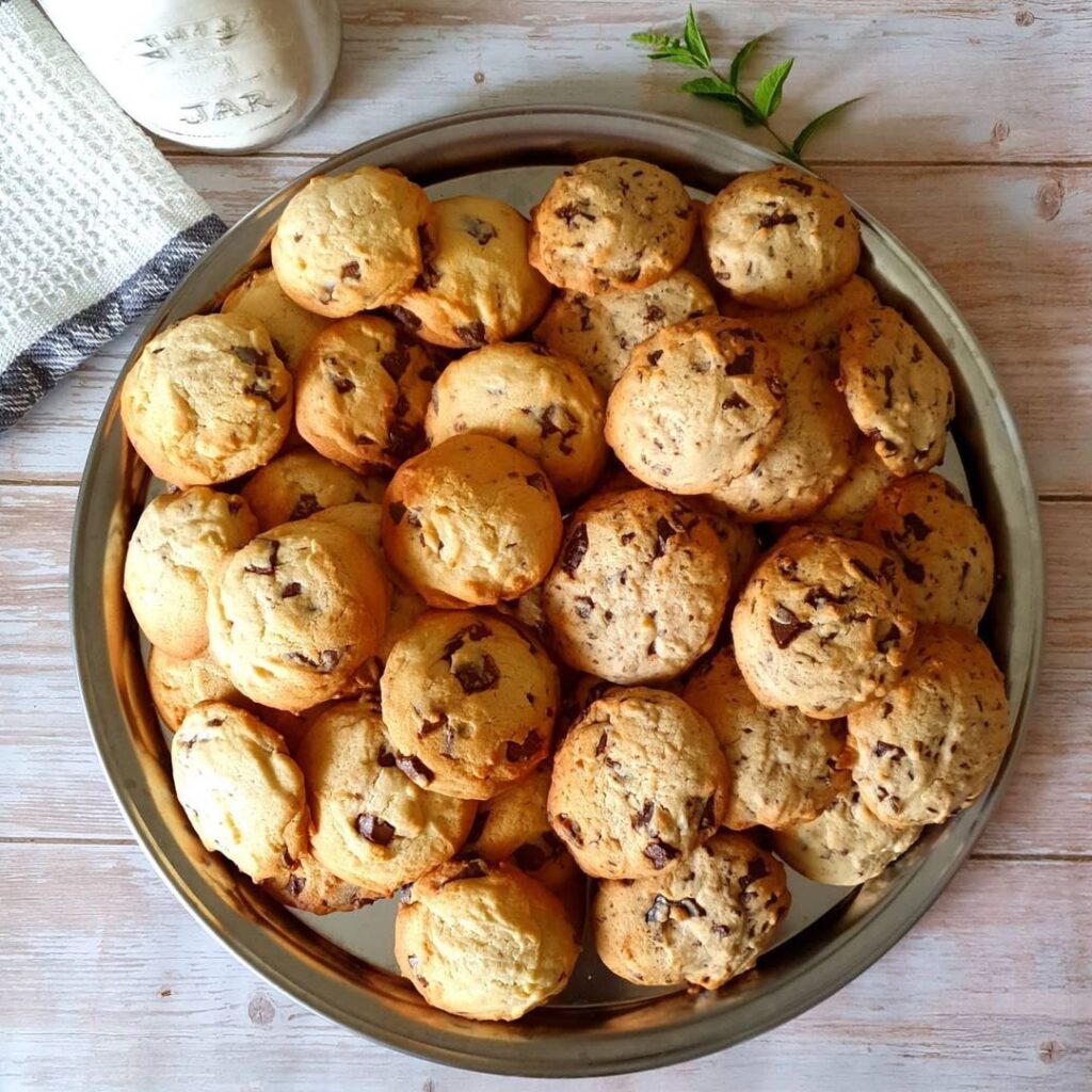Cookies chocolat noir et chocolat au lait