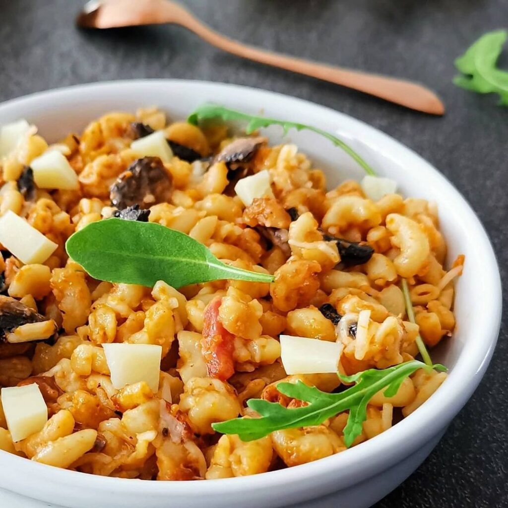 Gratin de coquillettes façon timbale milanaise
