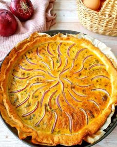 Tarte thon oignons rouges