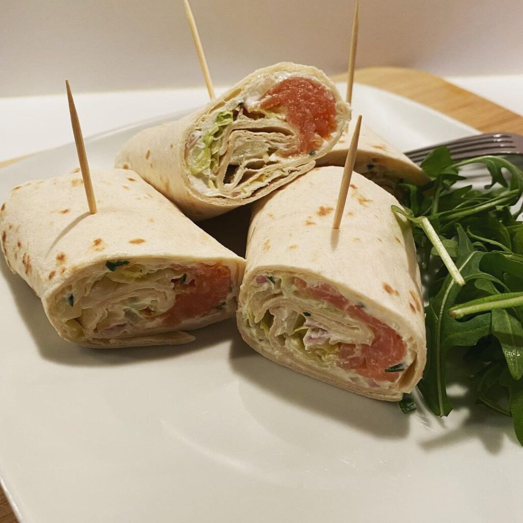 Wraps nordiques au saumon